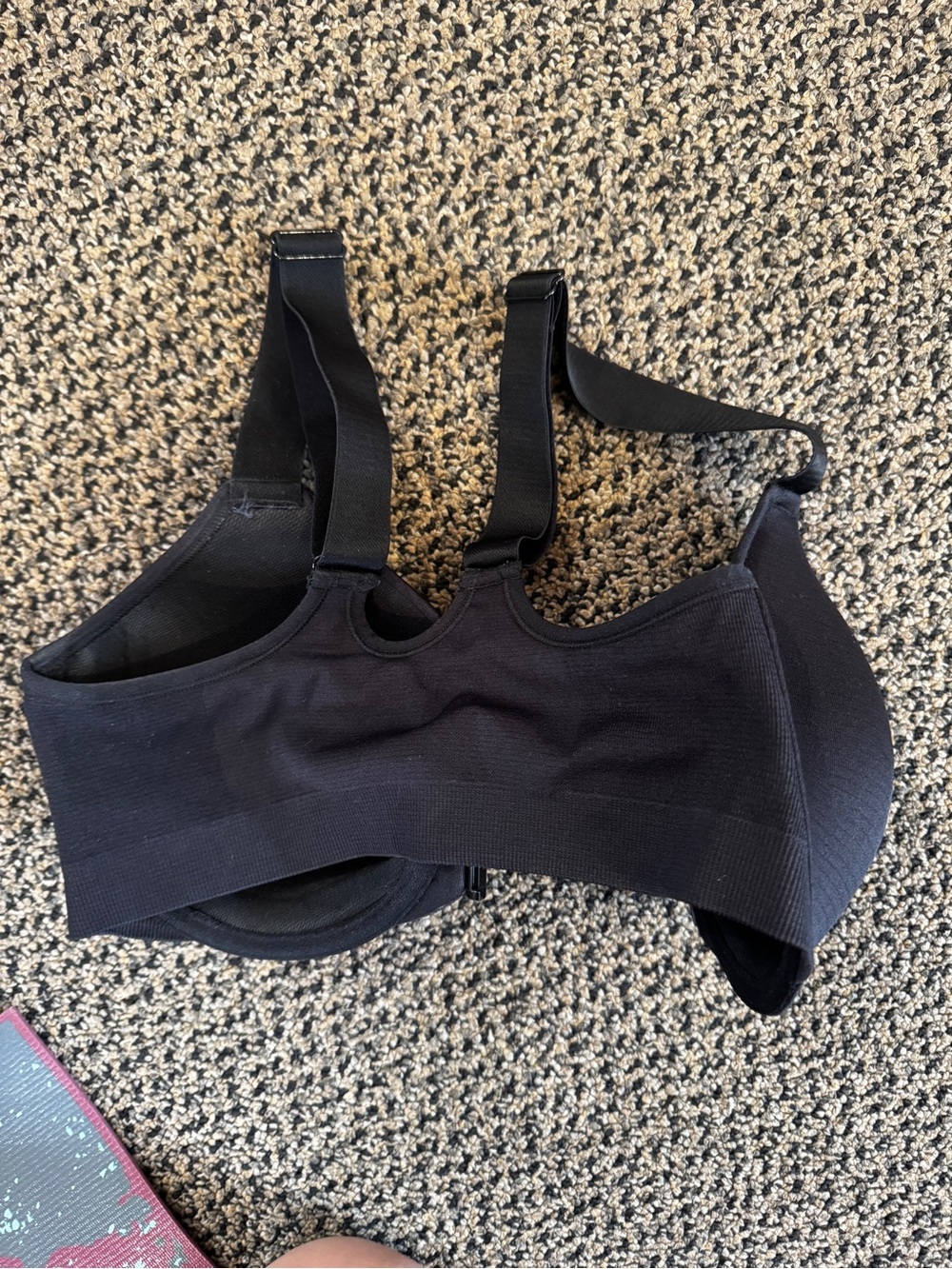 Paramour Black Seamless High-Support Sports Bra